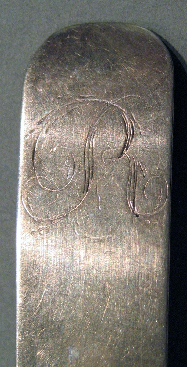 1998.0004.526 Silver Spoon engraving
