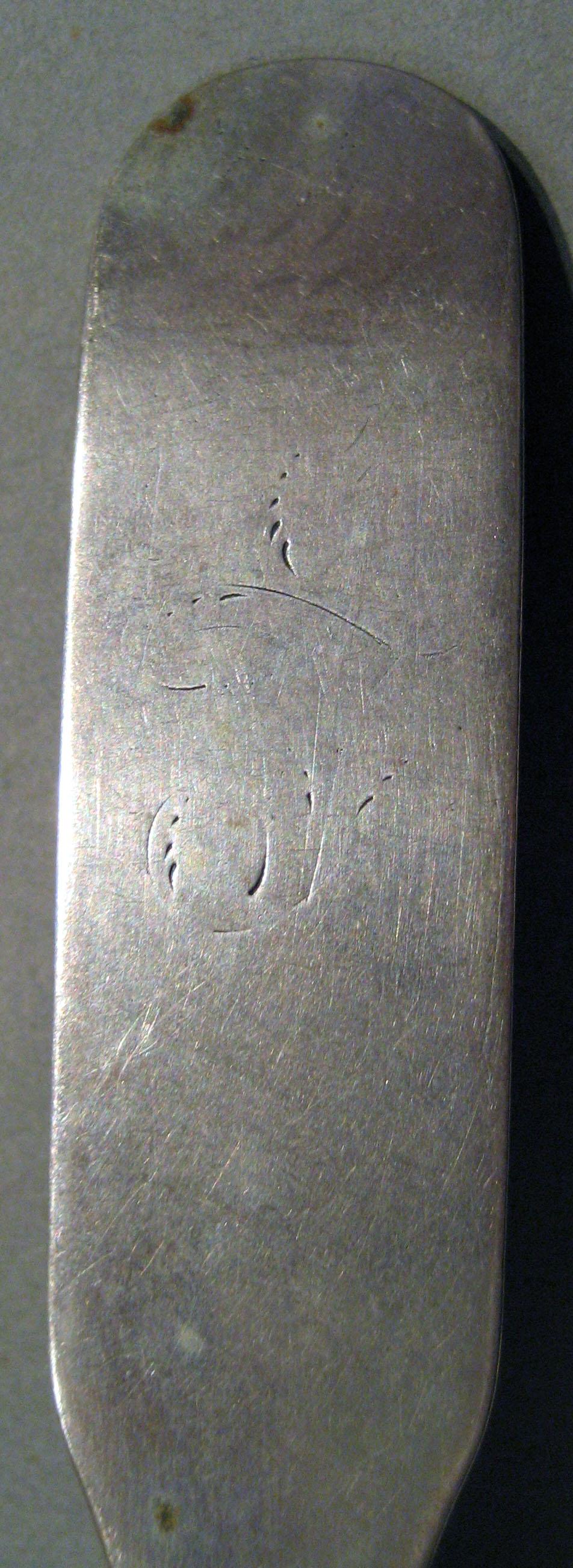 1998.0004.527 Silver Spoon engraving