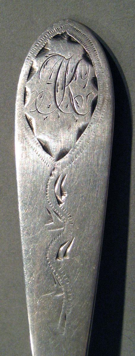 1998.0004.542 Silver Spoon engraving