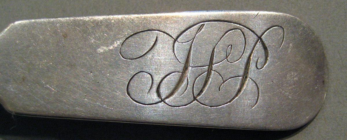 1998.0004.549 Silver Spoon engraving