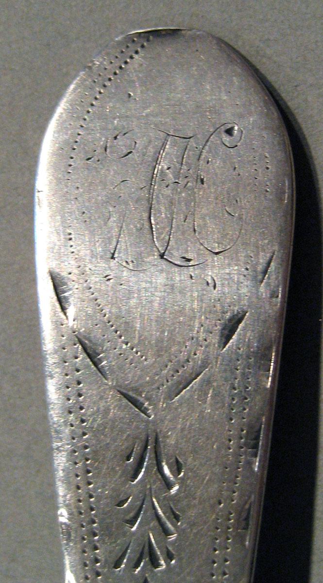 1998.0004.557 Silver Spoon engraving