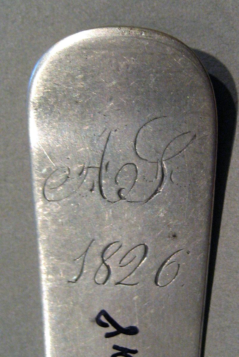 1998.0004.562.001 Silver Spoon engraving