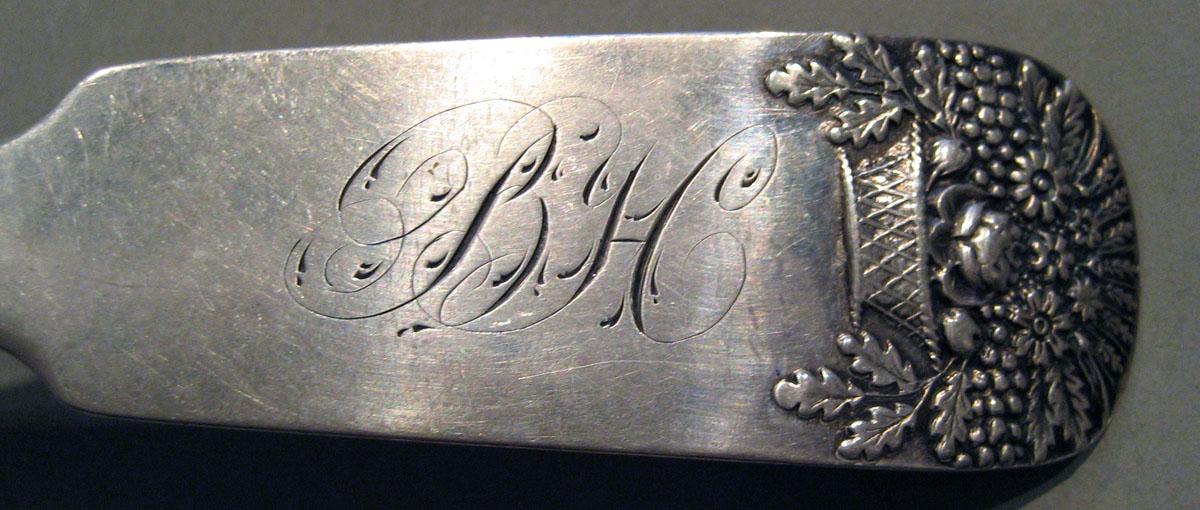 1998.0004.563 Silver Spoon engraving