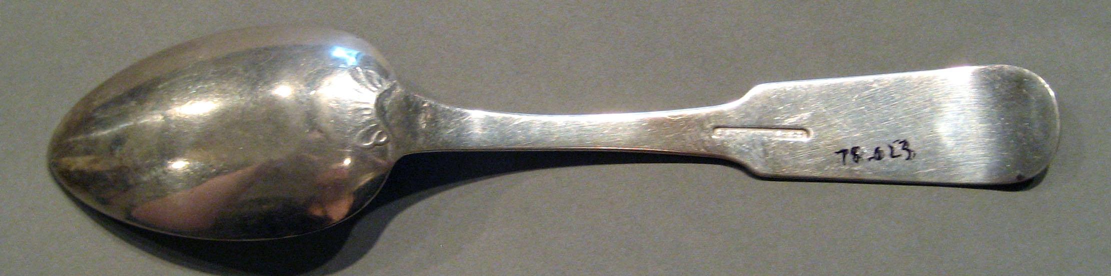 1998.0004.566 Silver Spoon underside