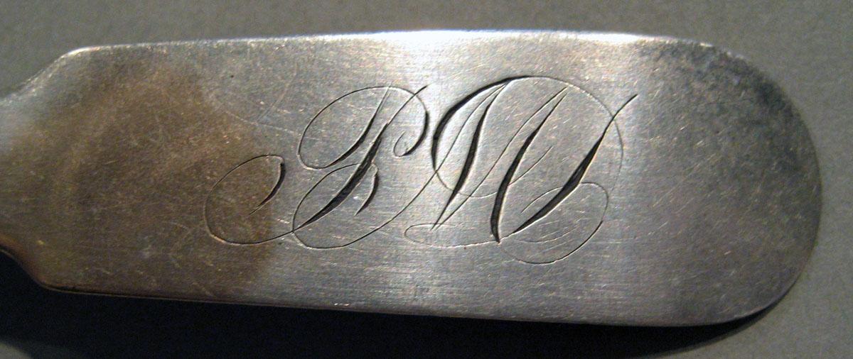1998.0004.571 Silver Spoon engraving