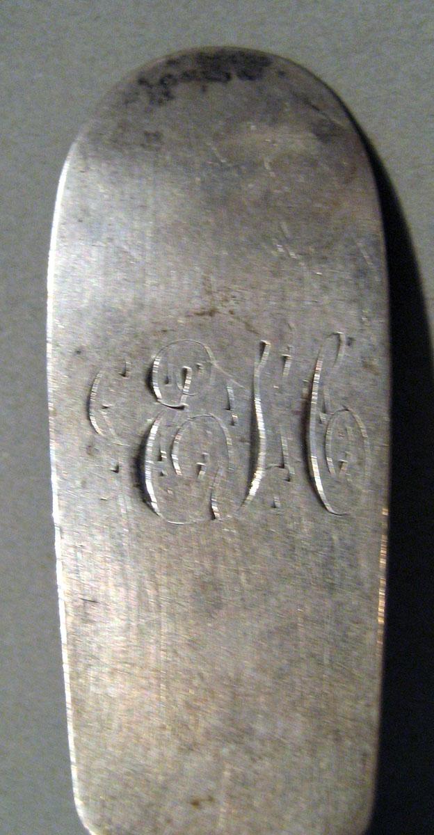 1998.0004.573 Silver Spoon engraving