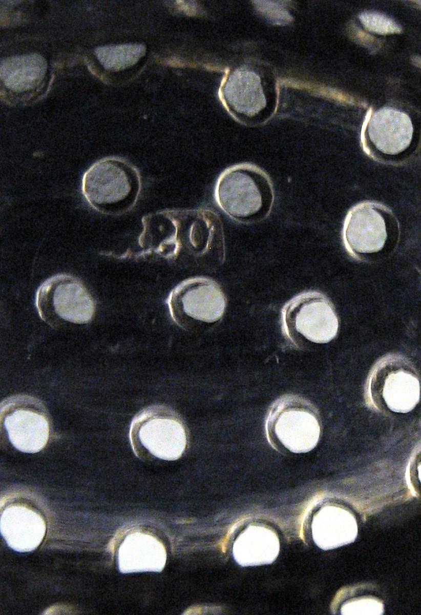1998.0004.577 Silver Strainer mark interior bowl bottom