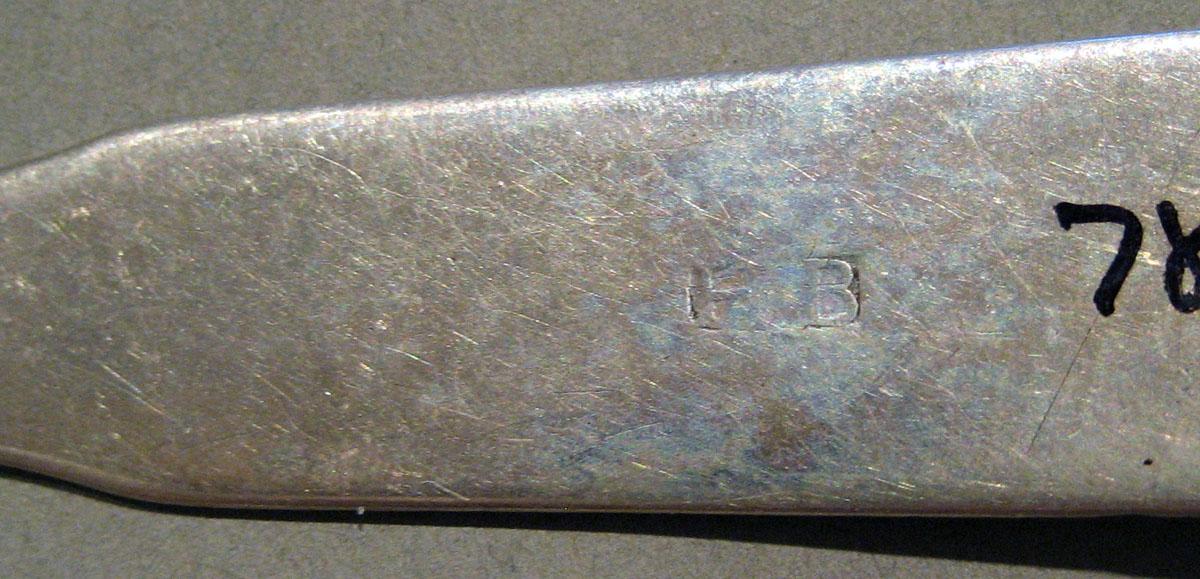 1998.0004.580 Silver Spoon mark