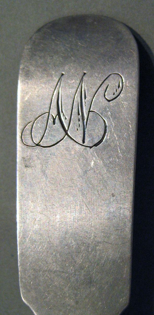 1998.0004.590 Silver Spoon engraving