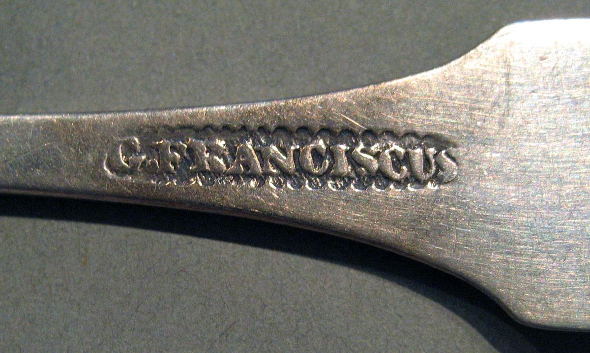 1998.0004.590 Silver Spoon mark