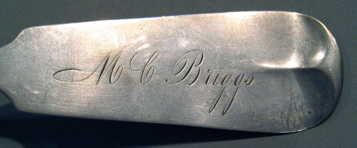1998.0004.592 Silver Spoon engraving