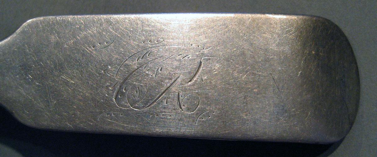 1998.0004.593.001 Silver Spoon engraving