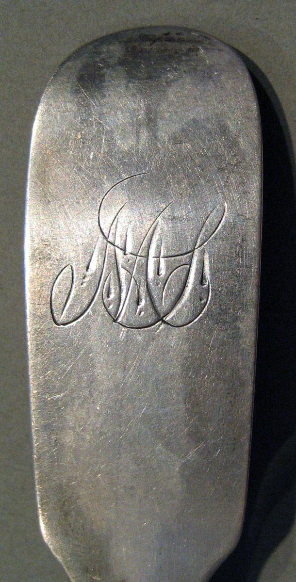 1998.0004.596 Silver Spoon engraving