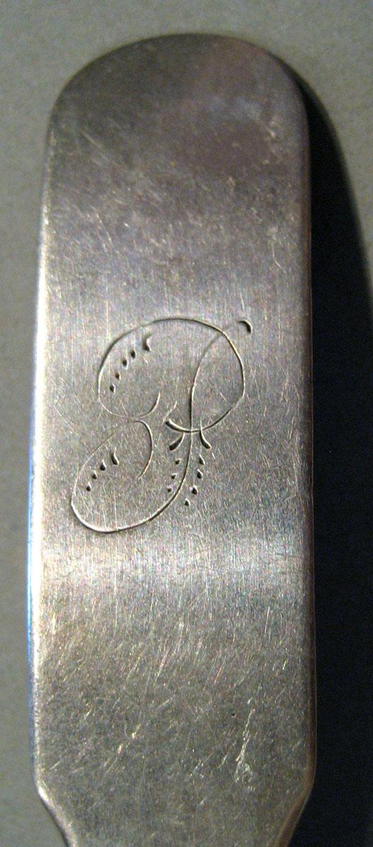 1998.0004.598 Silver Spoon engraving