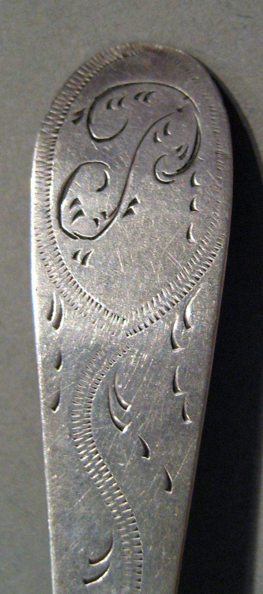 1998.0004.607 Silver Spoon engraving