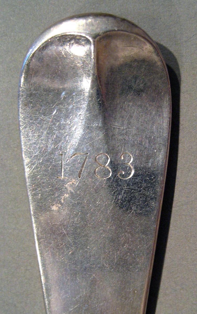 1998.0004.610 Silver Spoon engraving underside