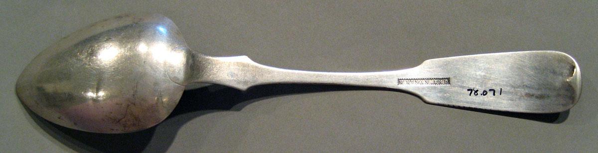 1998.0004.612 Silver Spoon underside