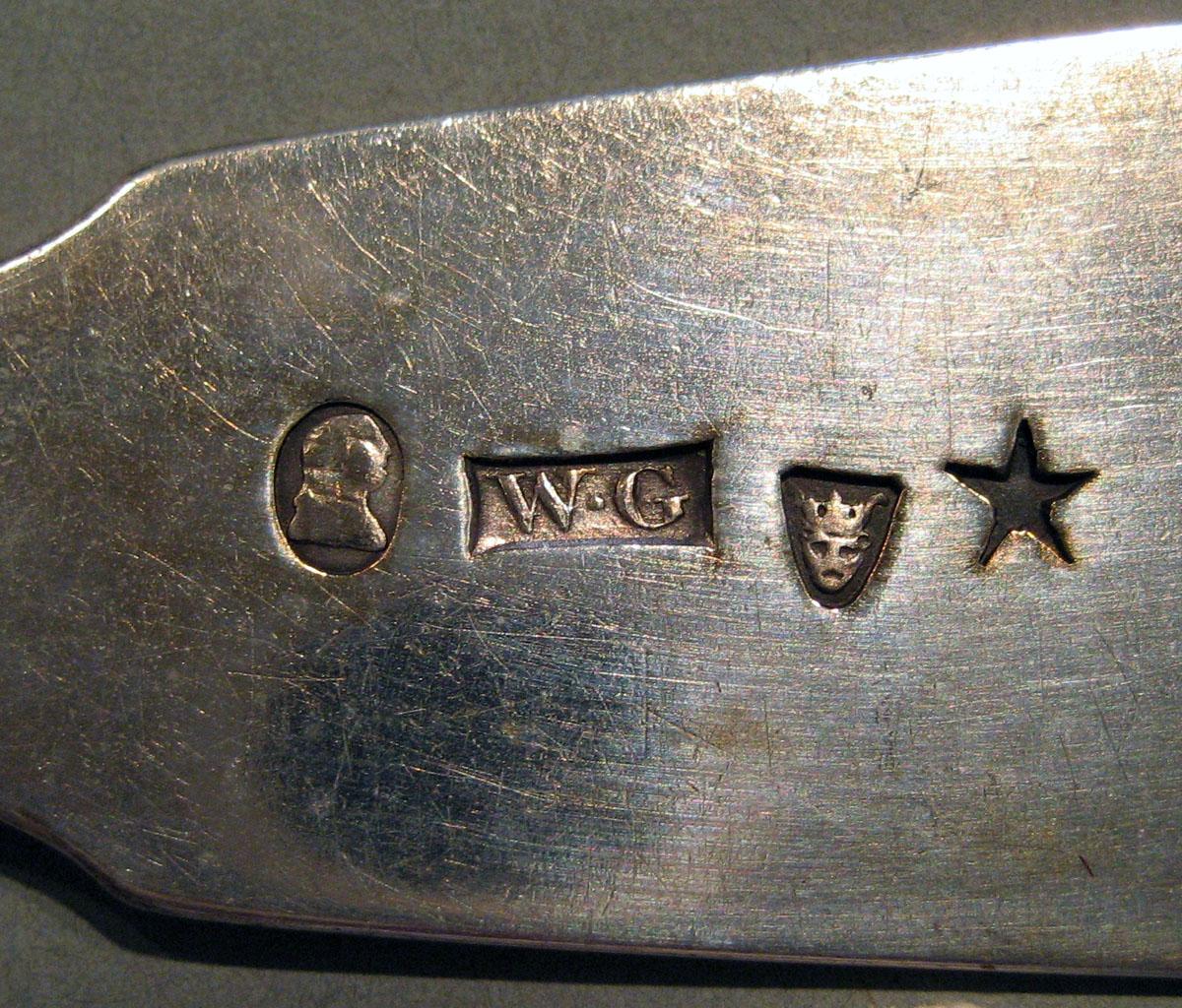 1998.0004.613 Silver Spoon marks