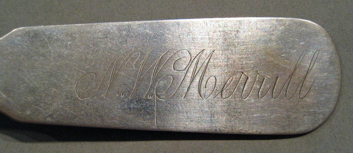 1998.0004.632 Silver Spoon engraving