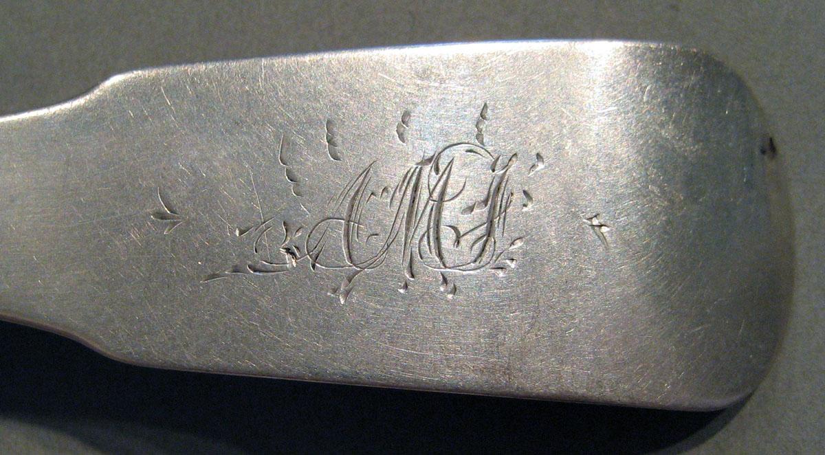 1998.0004.636 Silver Spoon engraving
