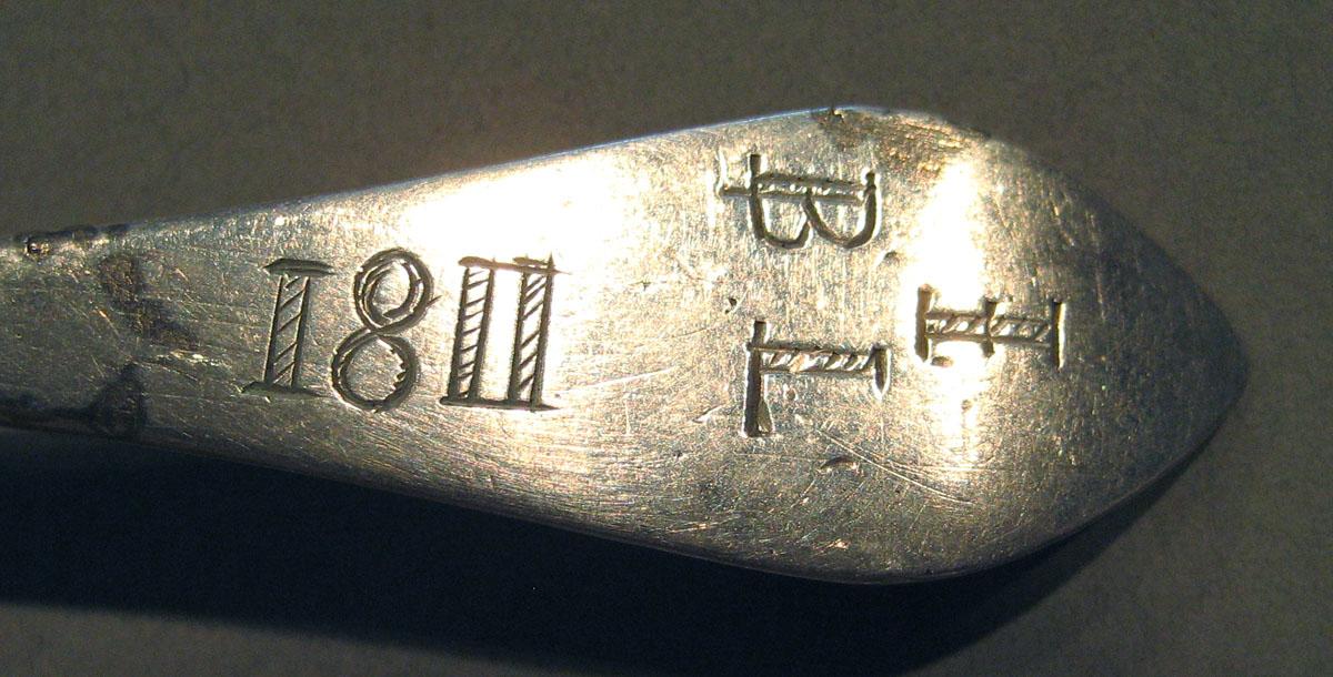 1998.0004.637 Silver Spoon engraving