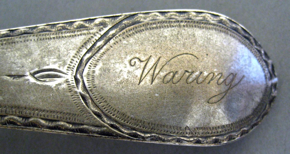 2006.0006.015 Silver Spoon engraving