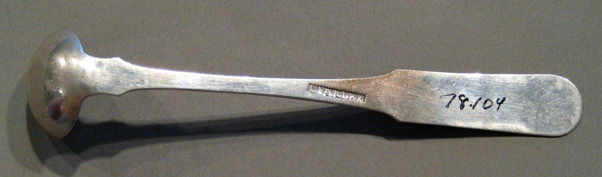 1998.0004.641 Silver Ladle underside