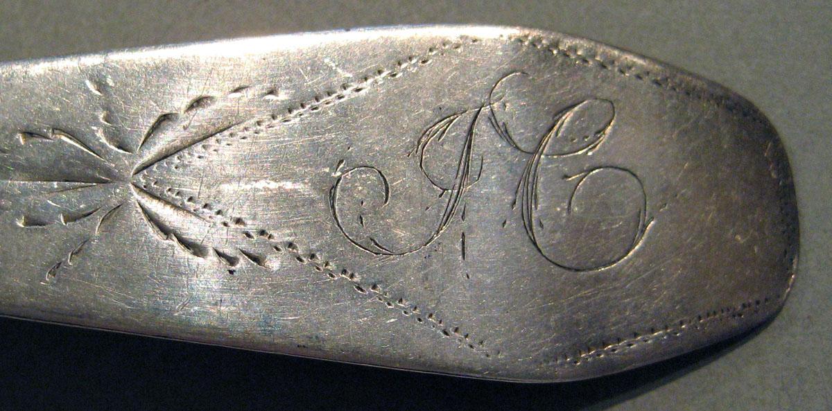 1998.0004.657.003 Silver Spoon engraving