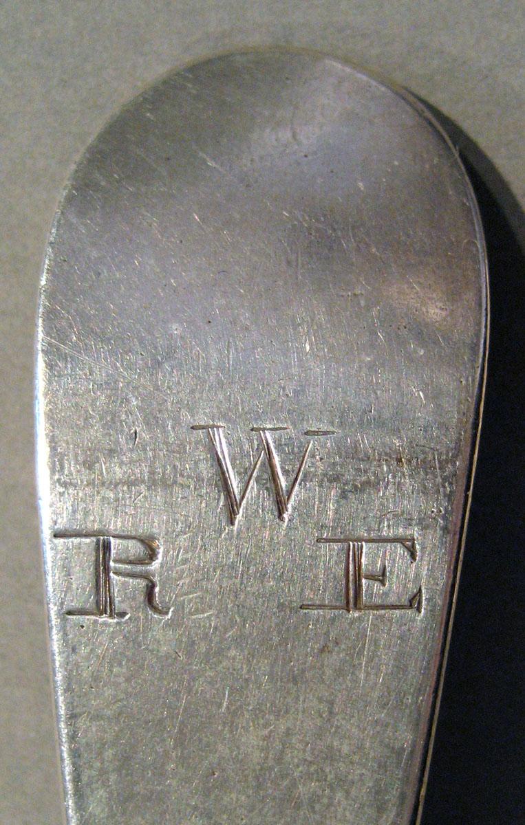 1998.0004.658.001 Silver Spoon engraving upper surface
