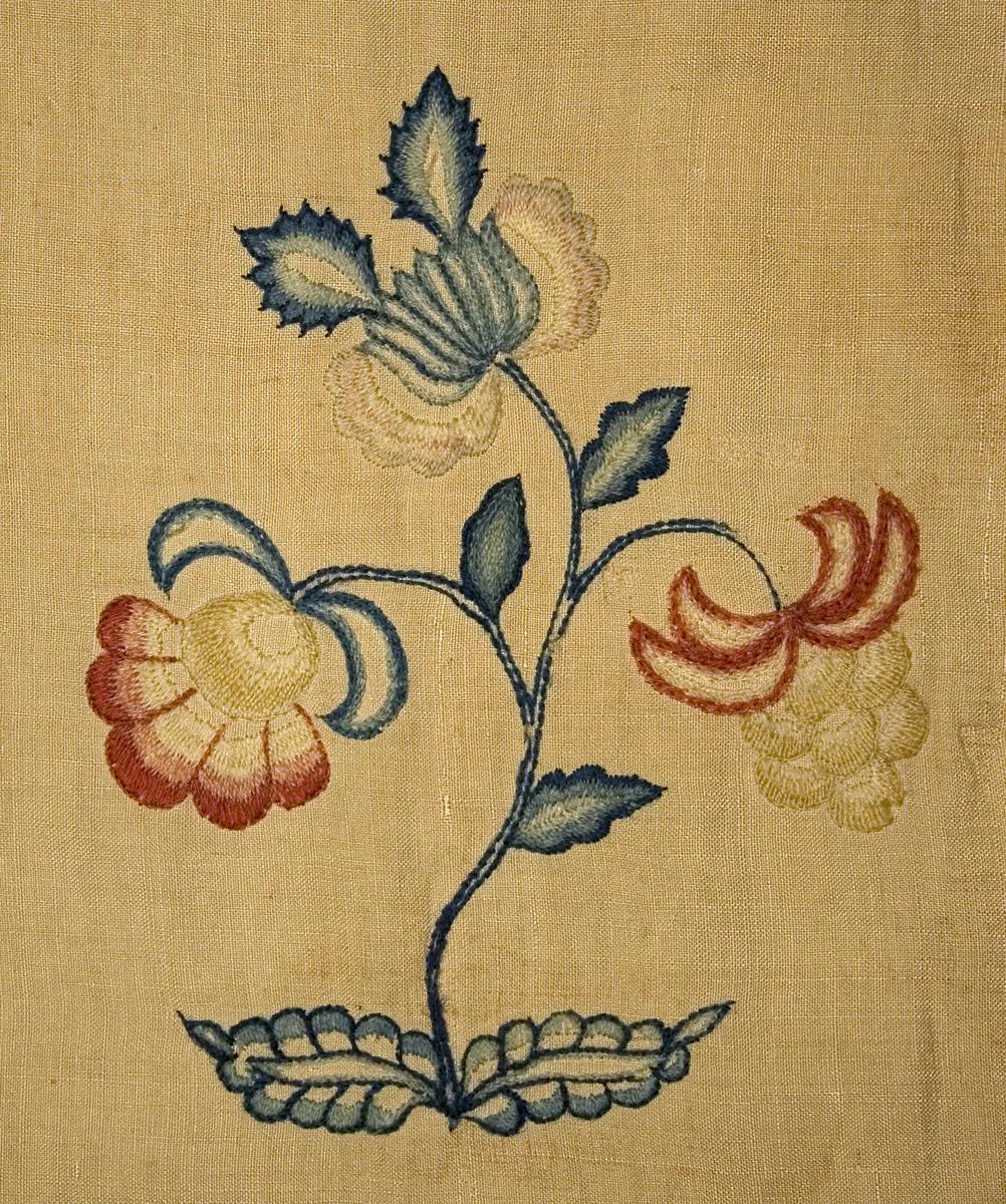 1952.0357.004 Bed Hanging, Side Curtain, Pattern Detail #2