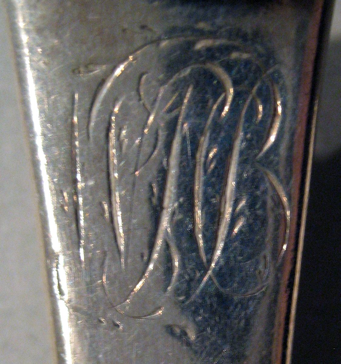 1998.0004.675 Silver Ladle engraving underside