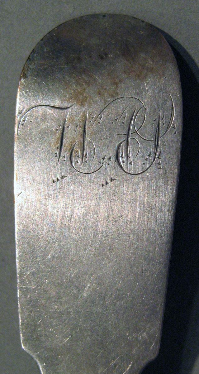 1998.0004.677 Silver Spoon engraving
