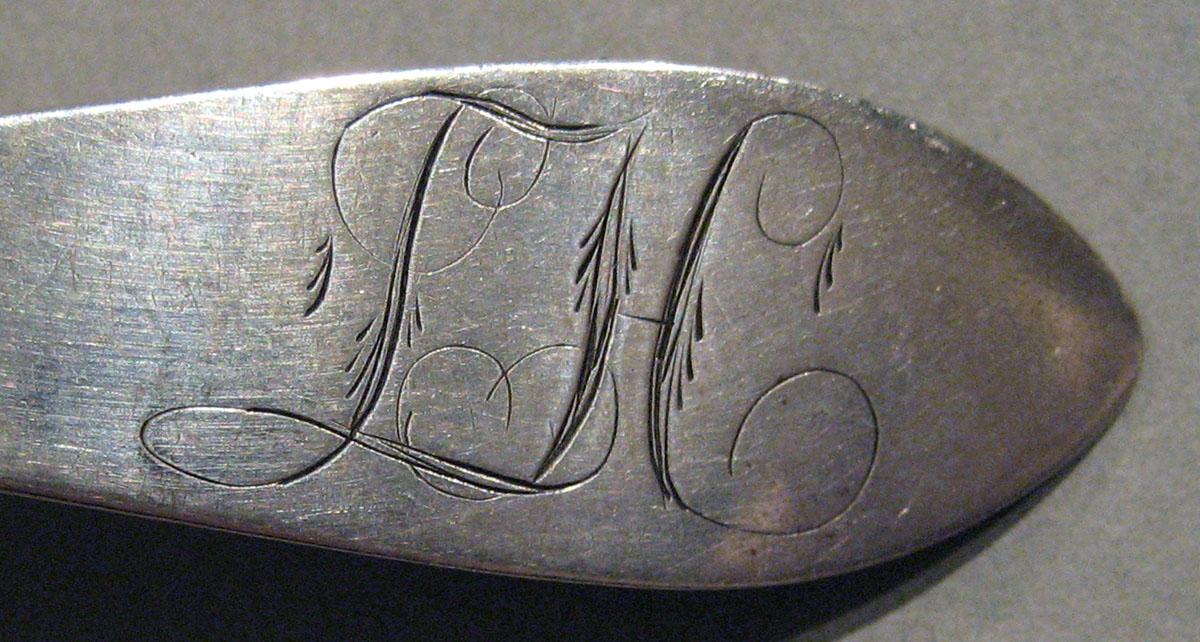 1998.0004.678 Silver Spoon engraving