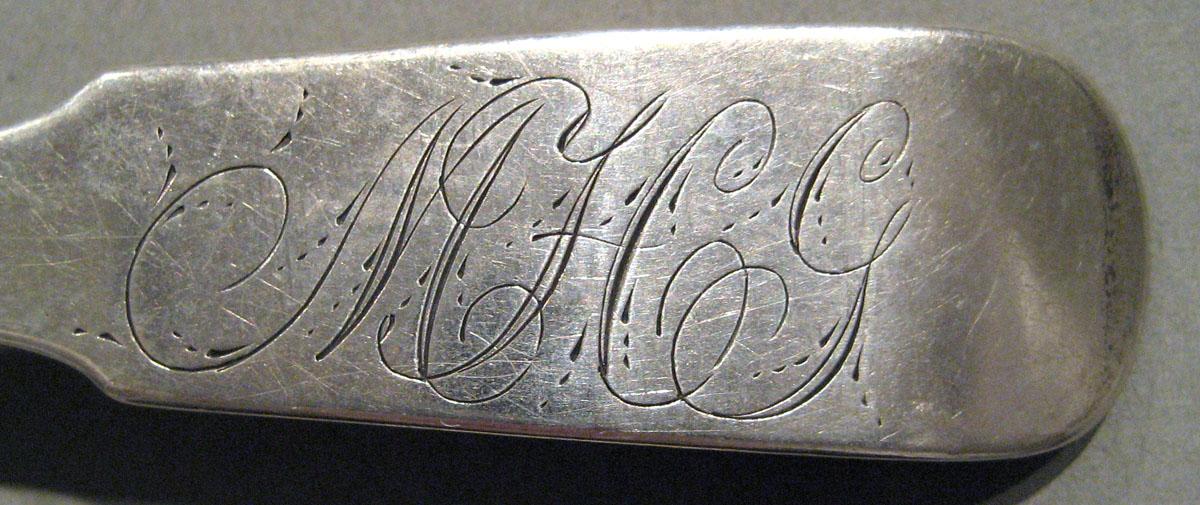 1998.0004.681.001 Silver Spoon engraving