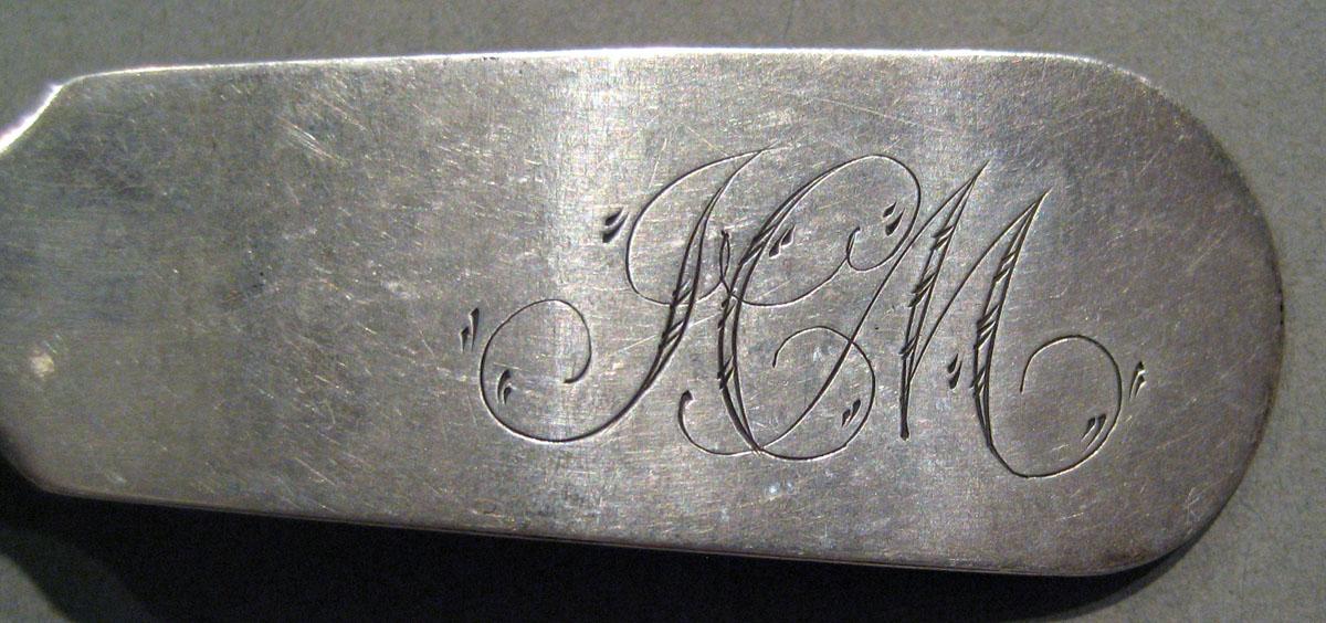 1998.0004.687 Silver Spoon engraving