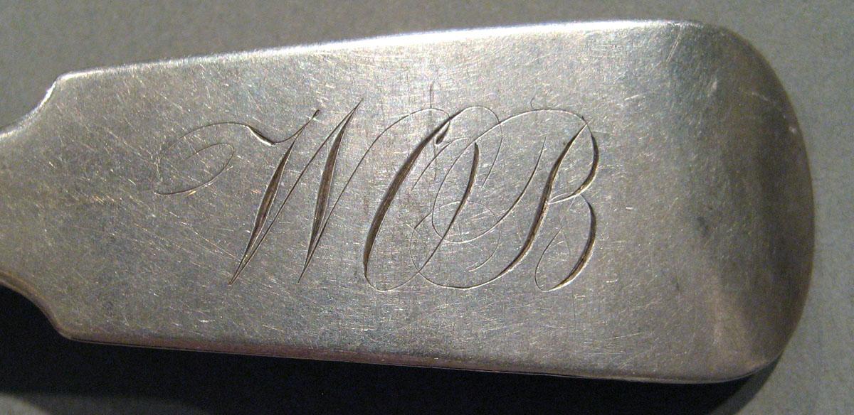1998.0004.689 Silver Spoon engraving