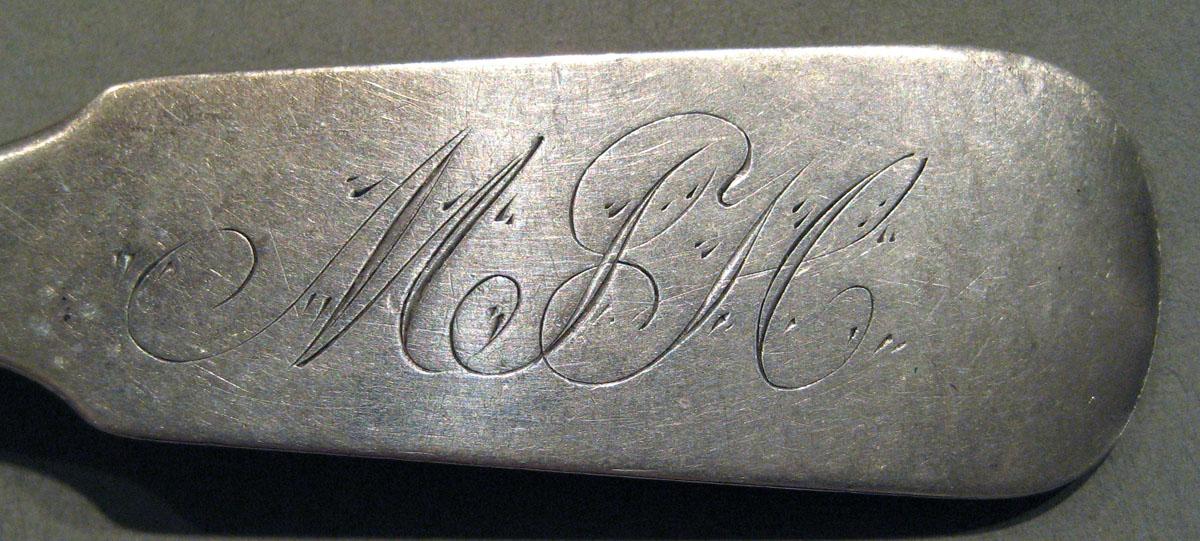 1998.0004.696 Silver Spoon engraving