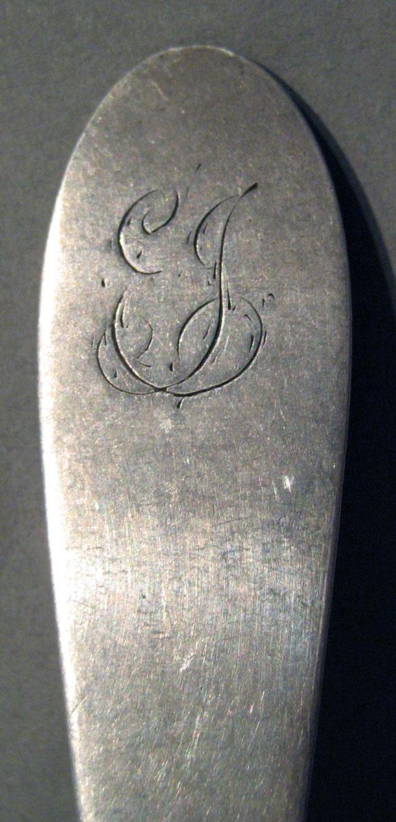 1998.0004.698 Silver Spoon engraving