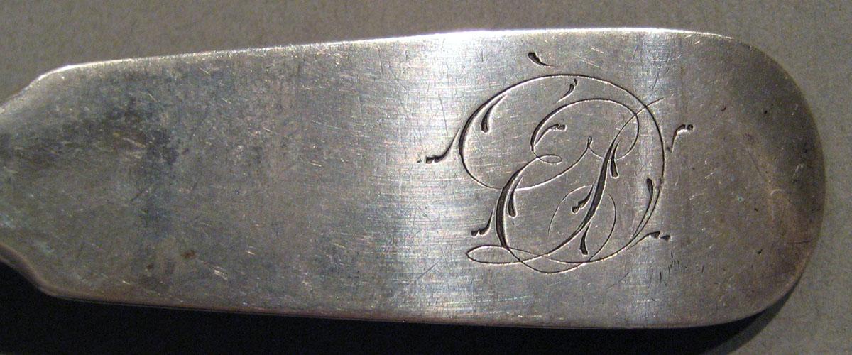 1998.0004.707 Silver Spoon engraving