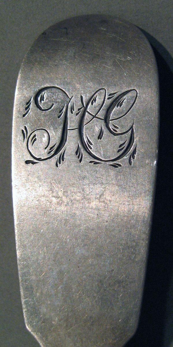 1998.0004.709 Silver Spoon engraving
