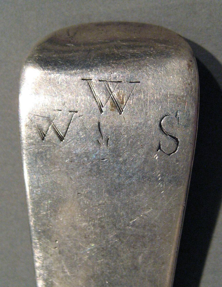1998.0004.711.001 Silver Spoon engraving underside end