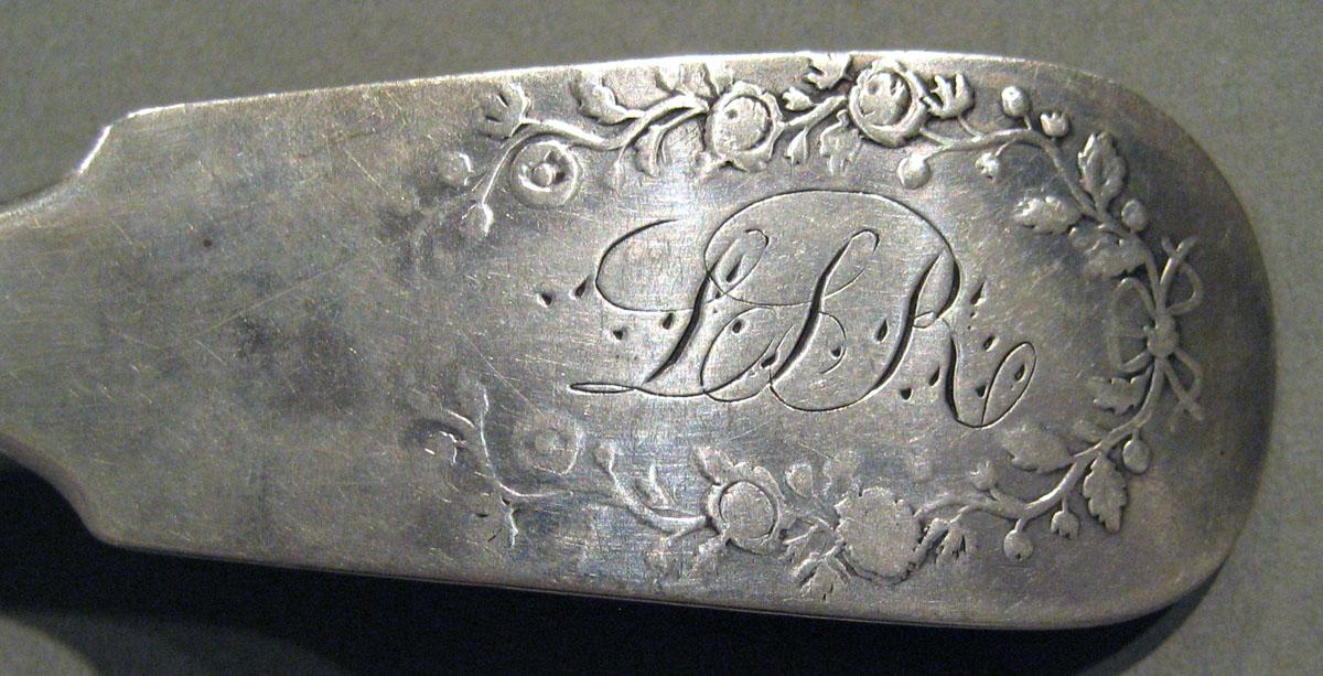1998.0004.715 Silver Spoon engraving