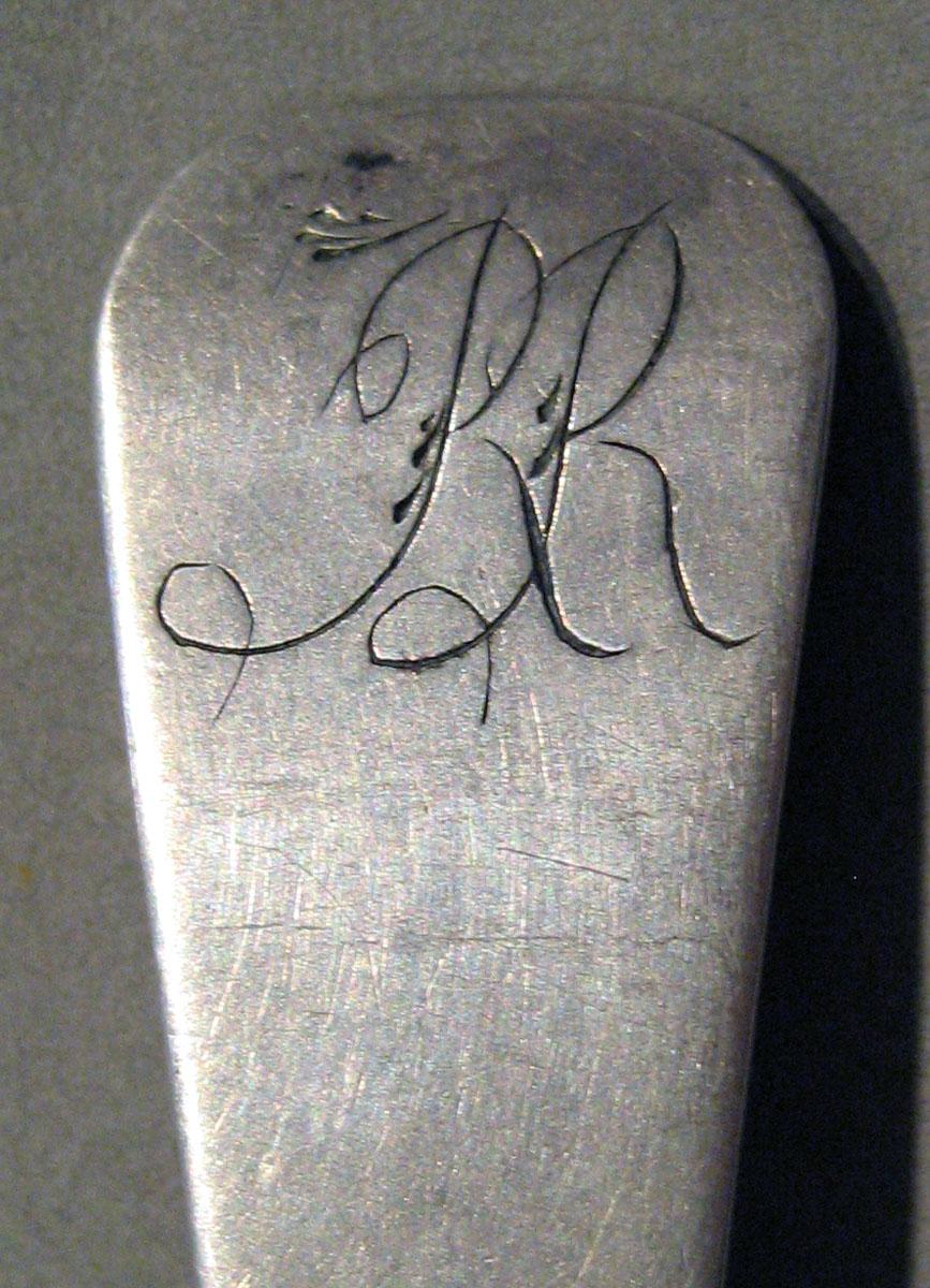 1998.0004.722 Silver Spoon engraving