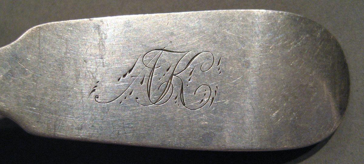 1998.0004.728 Silver Spoon engraving