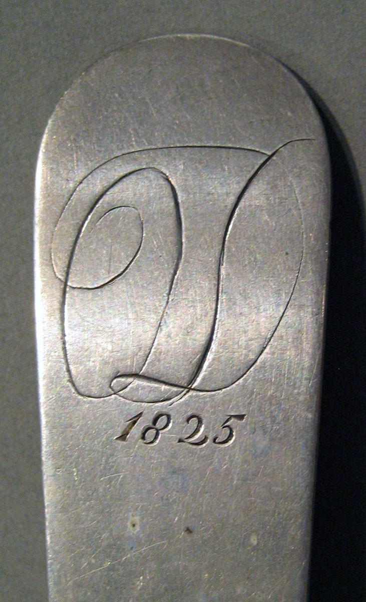 1998.0004.731 Silver Spoon engraving upper surface