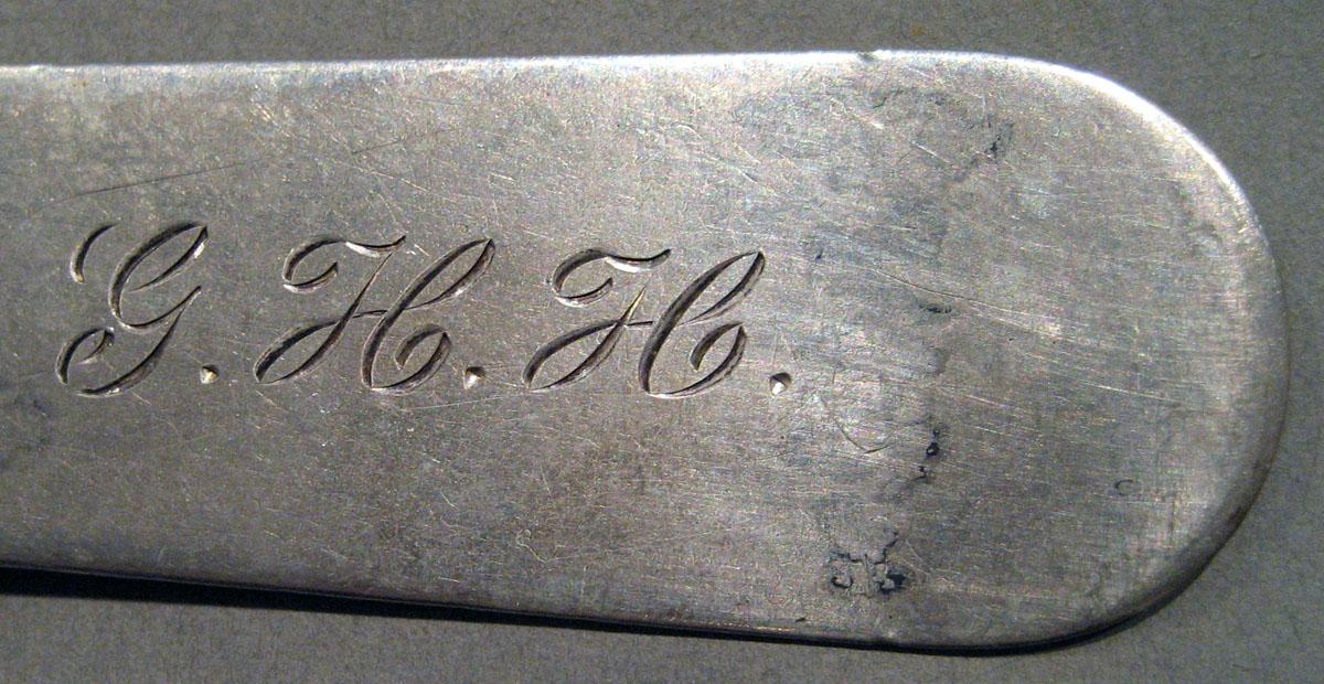 1998.0004.731 Silver Spoon engraving