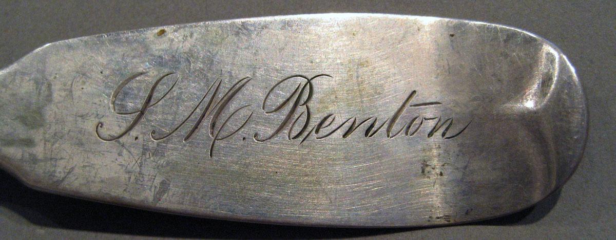 1998.0004.779 Silver Spoon engraving