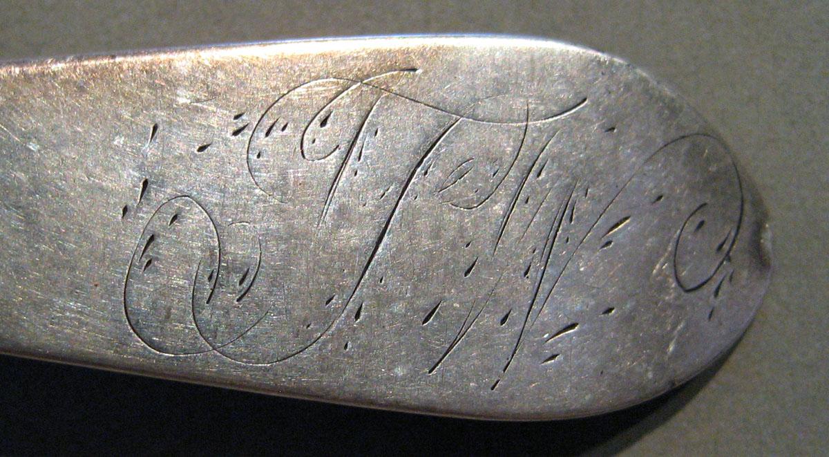 1998.0004.782.001 Silver Spoon engraving