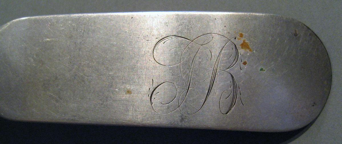 1998.0004.784 Silver Spoon engraving