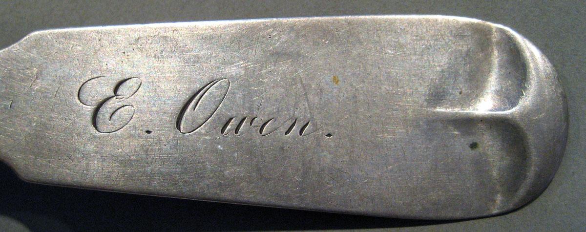 1998.0004.785 Silver Spoon engraving